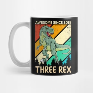 Awesome Since 2018 Dinosaur Present Mug